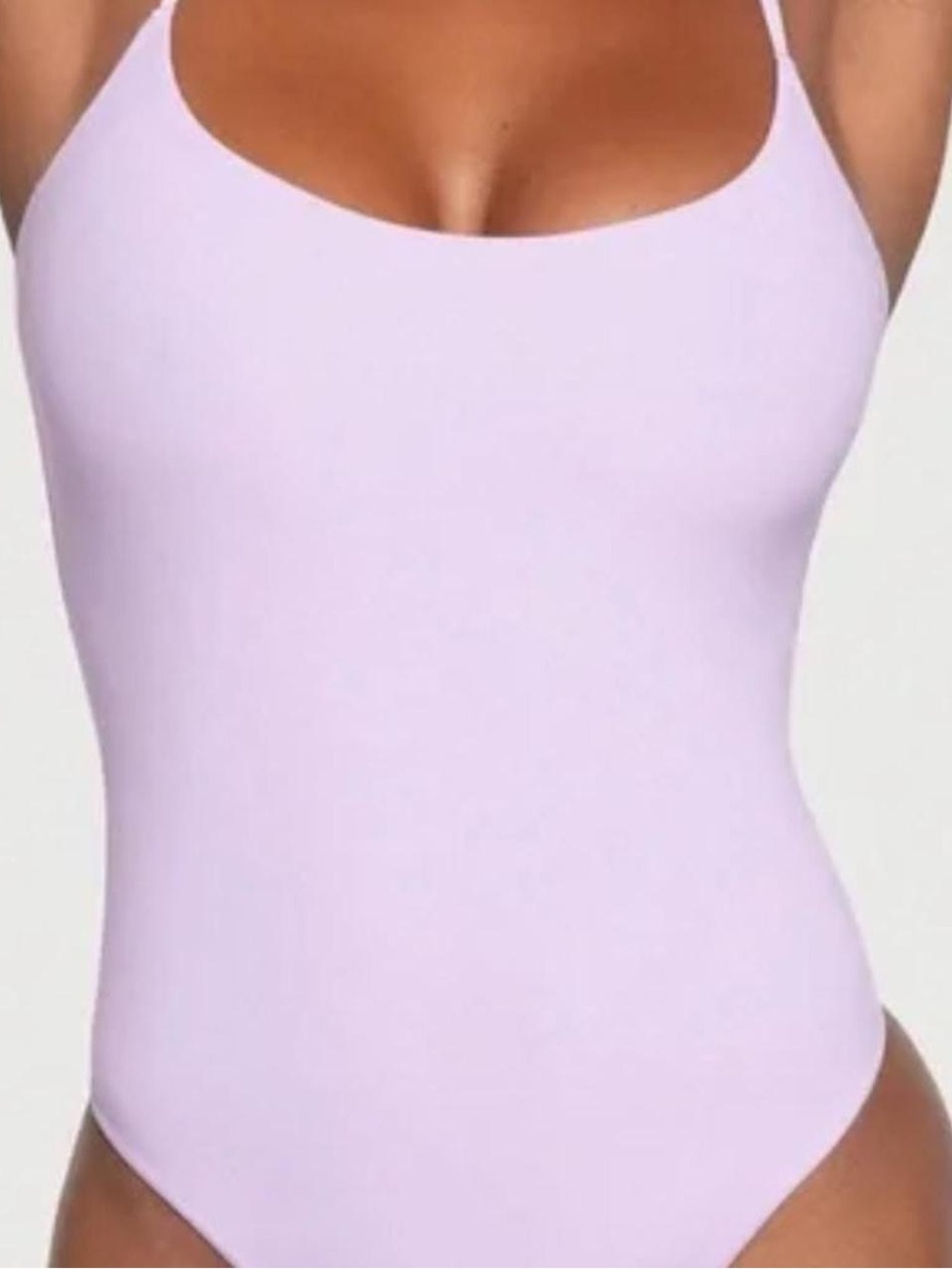 SKIMS Square Neck Bodysuit Lilac Purple Size Medium